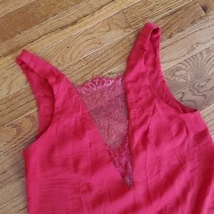 ASOS no sleeve plunging V shirt